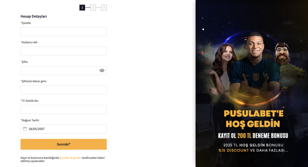 Pusulabet Kayıt